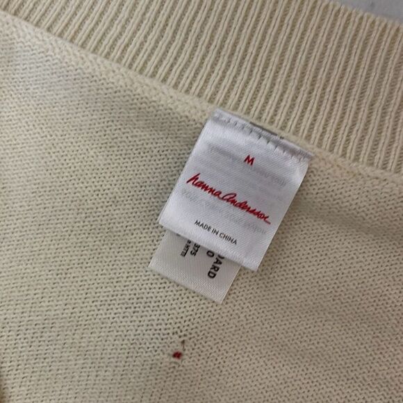 Hanna Andersson Mommy & Me Pom Pom V Neck Cardigan M - Picture 4 of 5